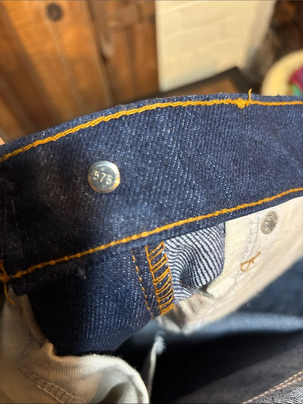 Vintage 1980’s Levi’s USA Made Bootcut Saddle man Dark Blue Denim Jeans